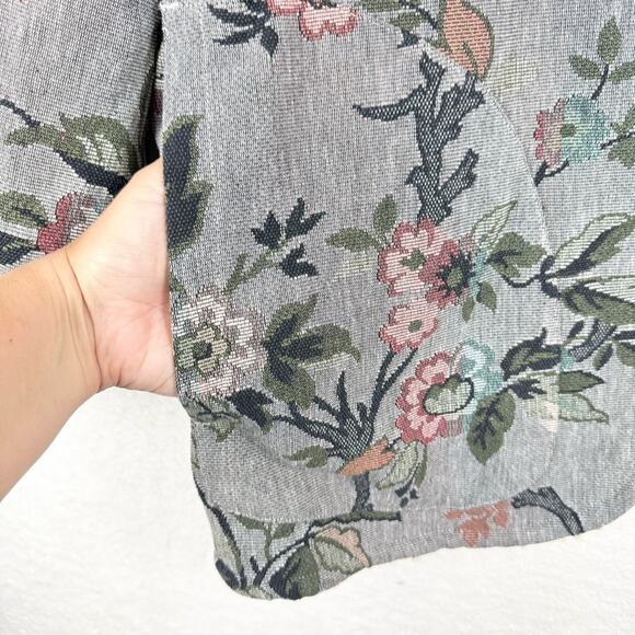 Sundance Augusta Floral Sherpa Reversible Hooded Coat Size SP Warm Cozy Oversize - Picture 6 of 13